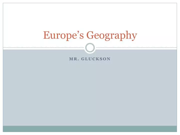 europe s geography