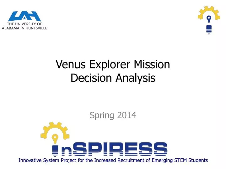 venus explorer mission decision analysis