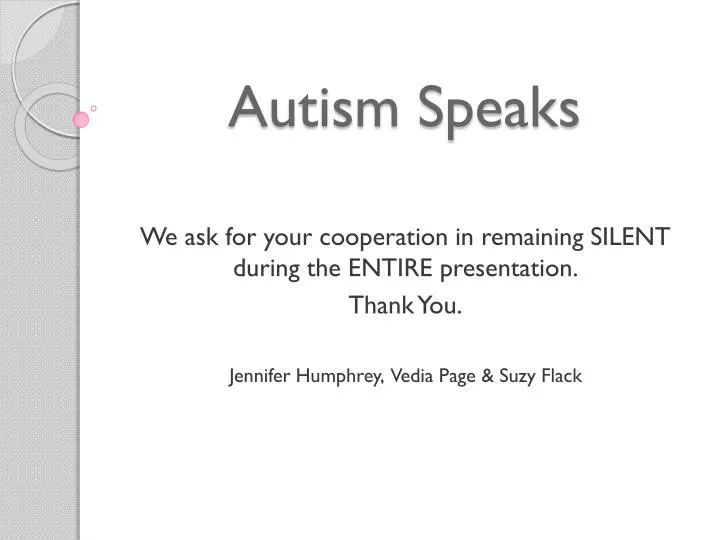 autism speaks