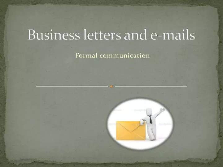 business letters and e mails