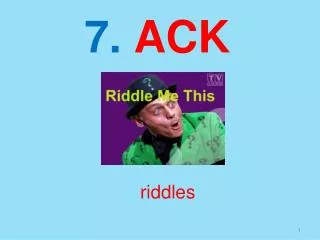 riddles