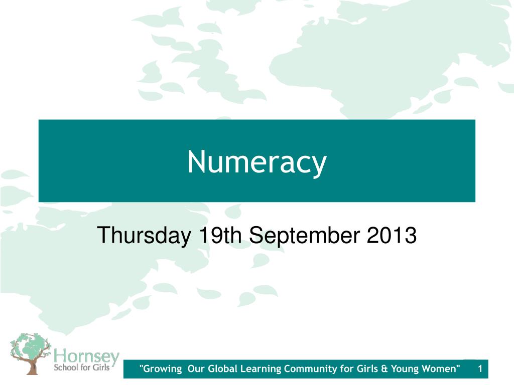 PPT - Numeracy PowerPoint Presentation, free download - ID:2801390