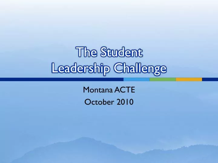 the student leadership challenge
