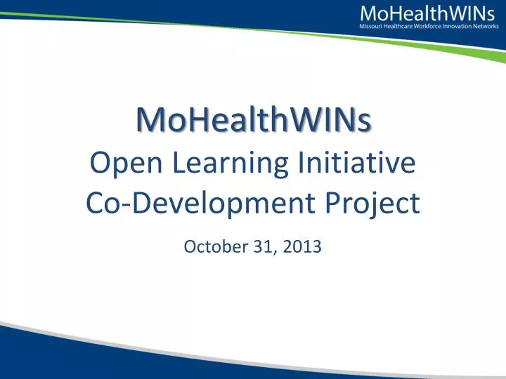 mohealthwins open learning initiative co development project