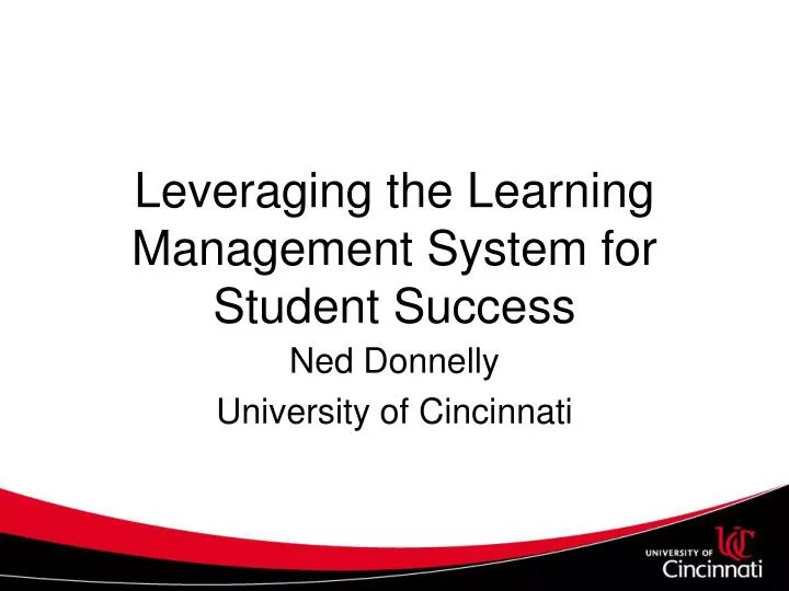 leveraging the learning management system for student success