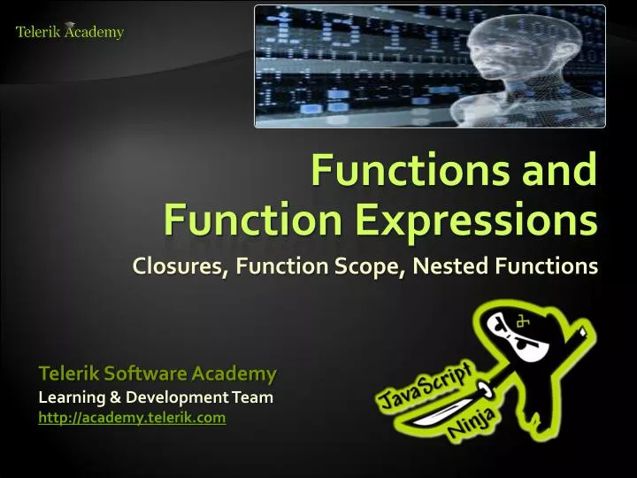 functions and function expressions
