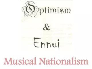 Musical Nationalism