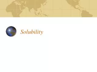 solubility