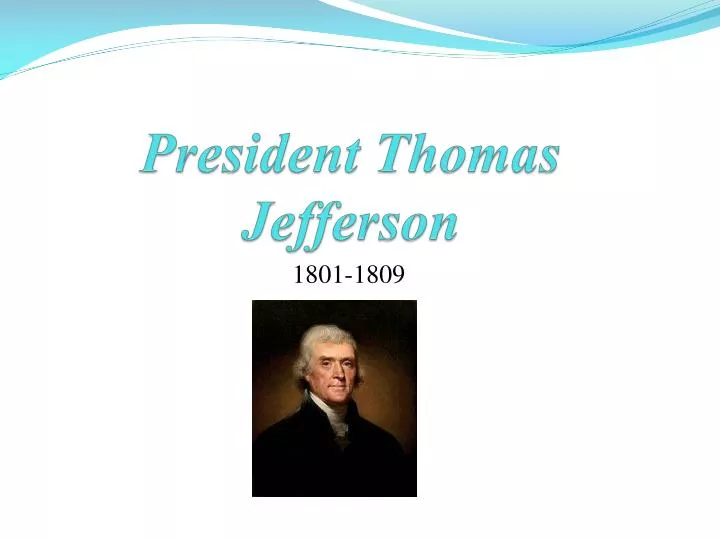 president thomas jefferson