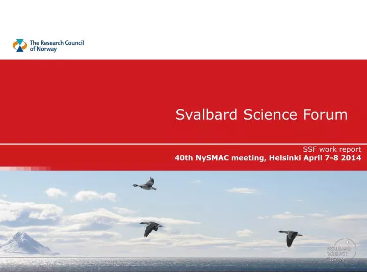 svalbard s cience forum