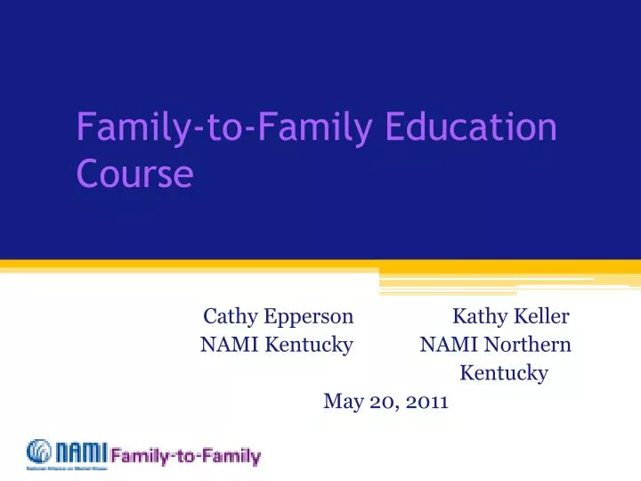 family to family education course