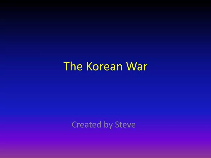 the korean war