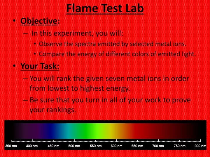 flame test lab