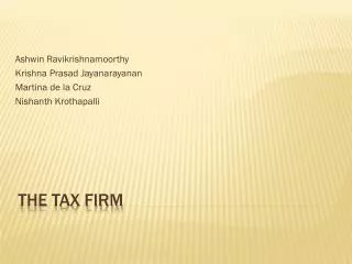 The tax firm