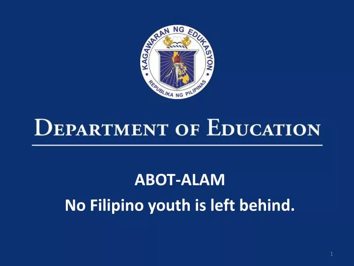 abot alam no filipino youth is left behind