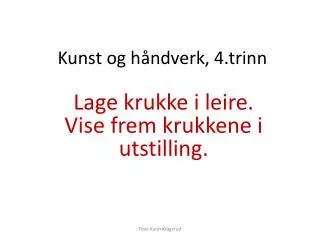 kunst og h ndverk 4 trinn