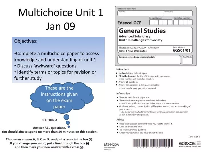 multichoice unit 1 jan 09