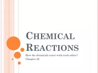 Chemical Reactions