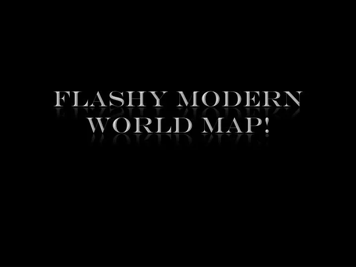 flashy modern world map