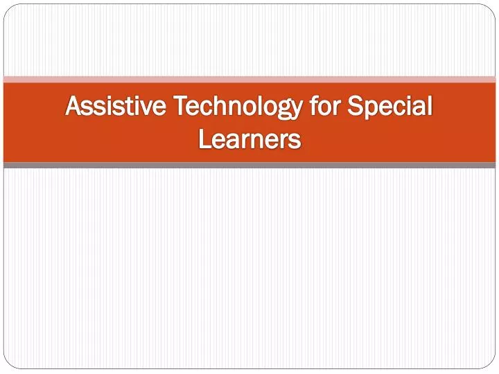 assistive technology for special learners