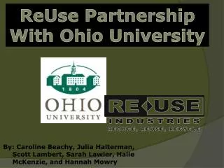 ReUse Partnership With Ohio University