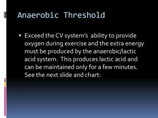 anaerobic threshold