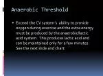Anaerobic Threshold - slide 1