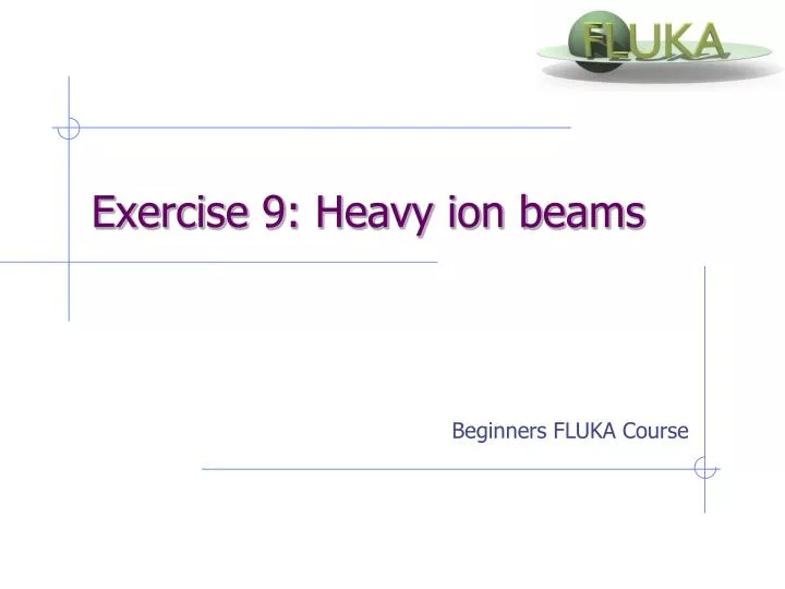 exercise 9 heavy ion beams