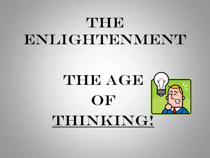 the enlightenment