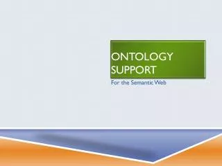 Ontology support