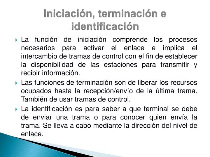 iniciaci n terminaci n e identificaci n