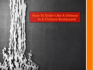 How To Order Like A Chinese In A Chinese Restaurant