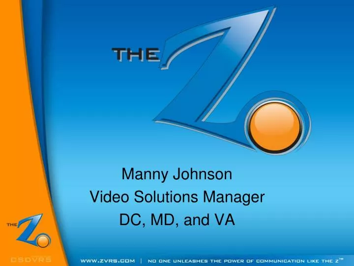 manny johnson video solutions manager dc md and va