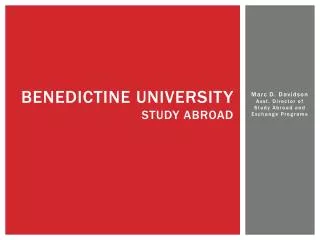 Benedictine University Study Abroad