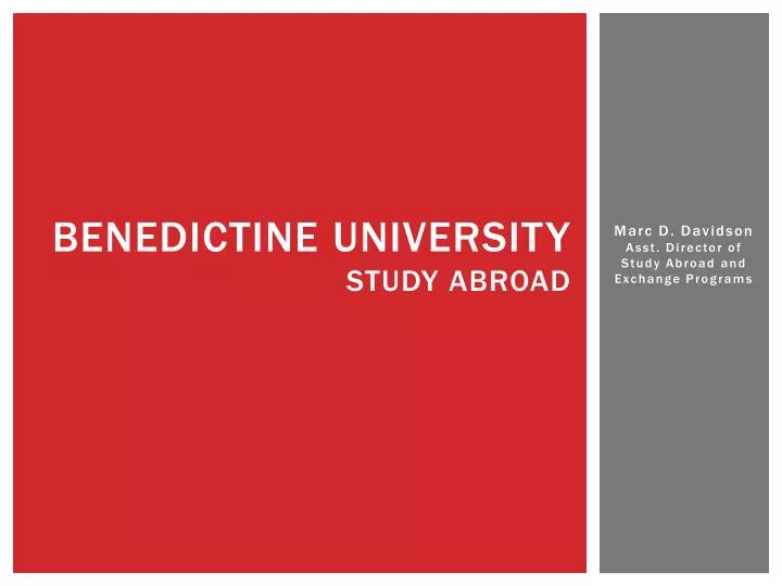 benedictine university study abroad