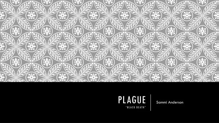 plague black death