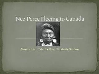 Nez Perce Fleeing to Canada