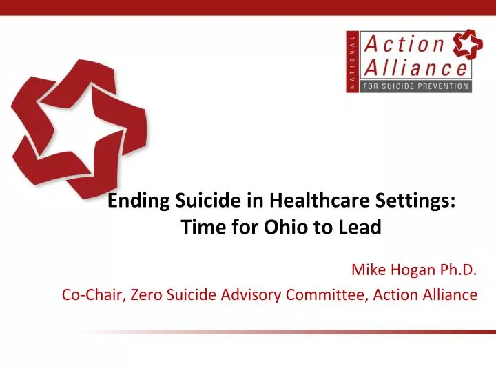 ending suicide in healthcare settings time for ohio to lead