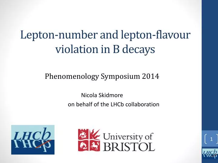 l epton number and lepton flavour violation in b decays