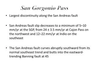 Largest discontinuity along the San Andreas fault