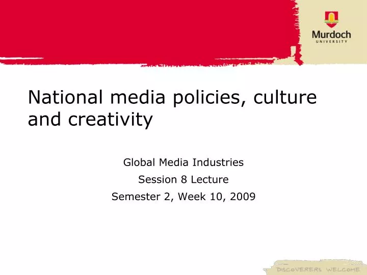 national media policies culture and creativity
