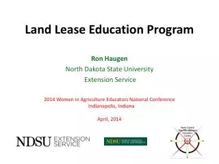 Land Lease Education Program