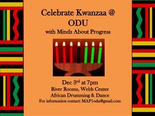 Celebrate Kwanzaa @ ODU with Minds About Progress