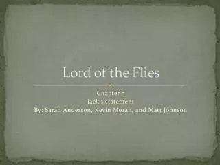 Lord of the Flies