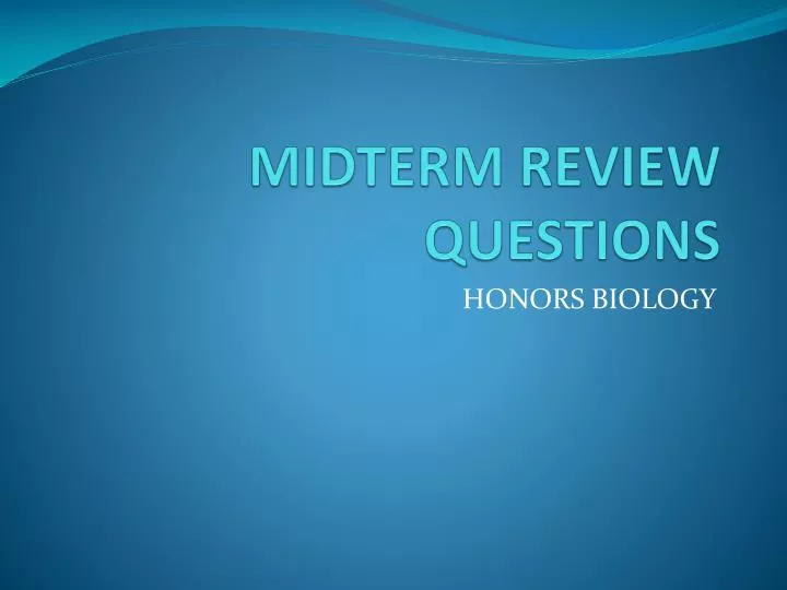 midterm review questions