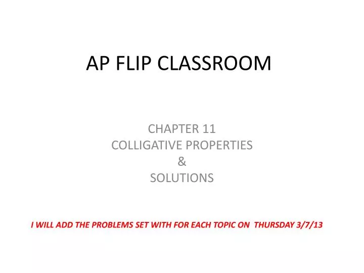 ap flip classroom