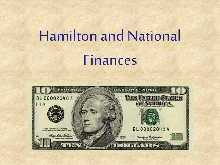 hamilton and national finances