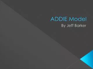 ADDIE Model