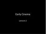 Early Cinema - slide 1