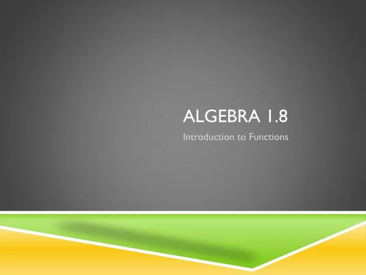 algebra 1 8